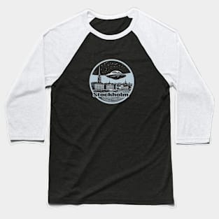 UFO over Stockholm Baseball T-Shirt